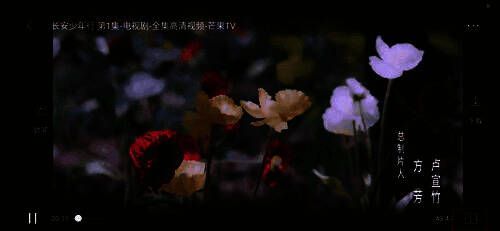 全屏播放界面右下角按钮特写，展示切换横竖屏的操作提示