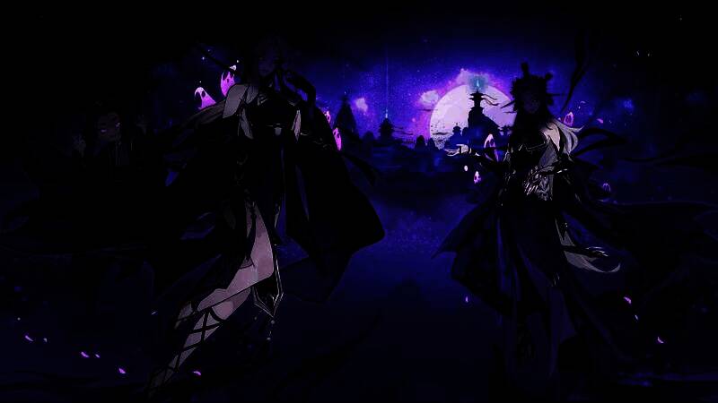 玩家在灵界地图中与魔物激烈战斗的截图，剑光与魔气交织