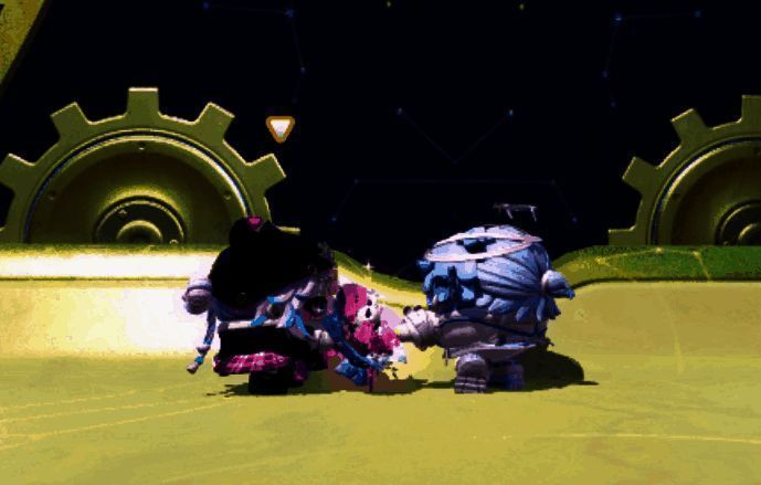 玩具“甜蜜贴贴气球”展示图,两人互动时气球自动靠近