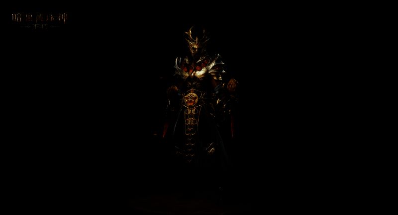 凝珀守卫头部特写,节肢复眼设计,锐利光芒闪耀