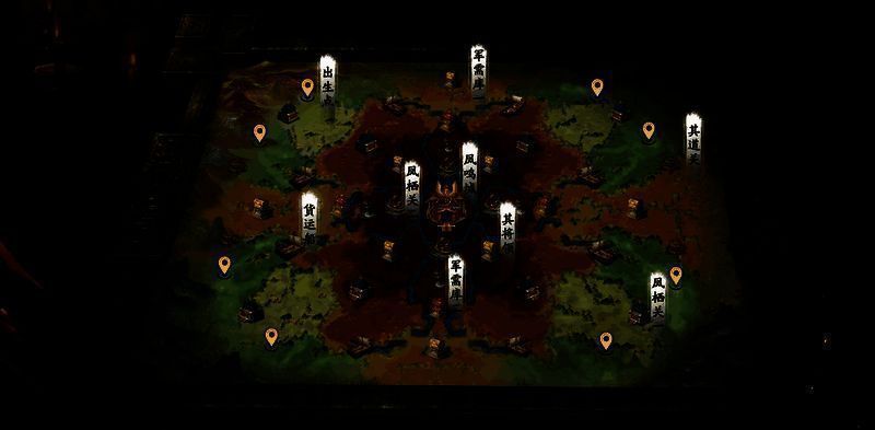 纸上谈兵玩法界面展示图，呈现沙盘战略与帮派对战场景