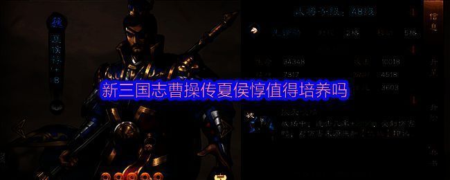 夏侯惇在战场冲锋的英姿,身披铠甲,手持长枪,气势逼人