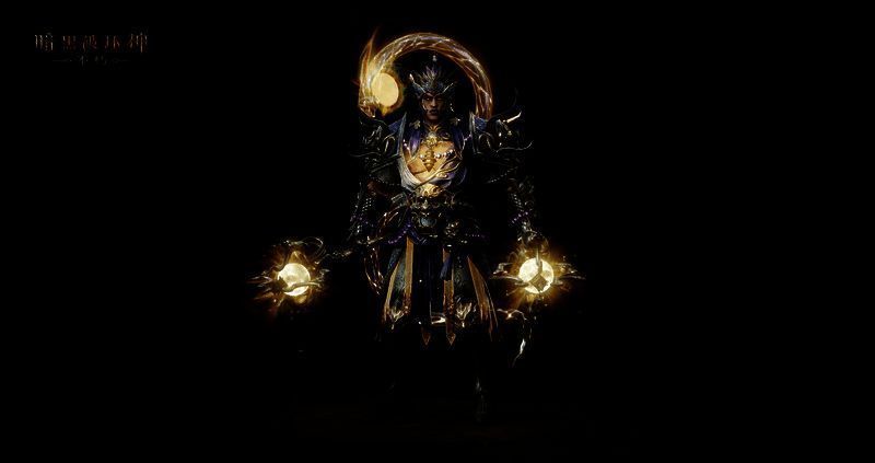 《暗黑破坏神:不朽》水云赋时装战斗特效展示,衣带飞扬,光芒四射