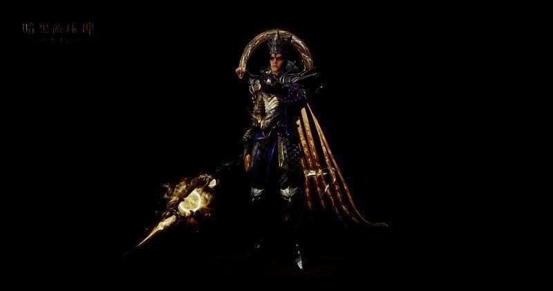 《暗黑破坏神:不朽》水云赋时装行走特效展示,衣带飘动如灵蛇舞动