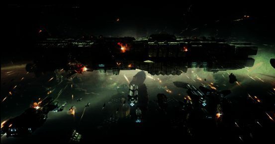 普鲁图斯之盾级舰船外观展示，厚重装甲与防御系统细节清晰可见