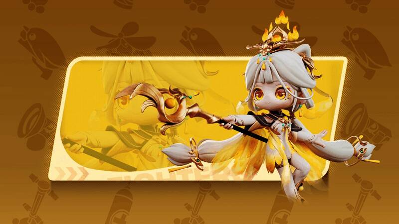 羲和与望舒姐妹立绘图,羲和手持太阳法杖,望舒手持月光长弓