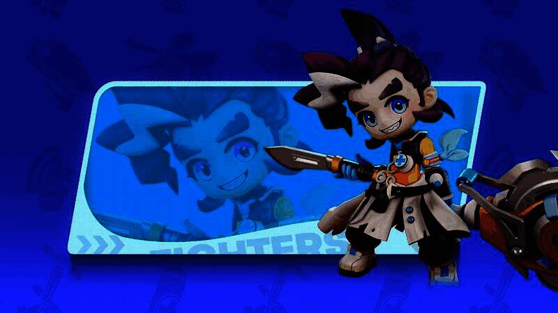 霍去病角色展示图,身穿医生白大褂,手持巨型电锯,神情癫狂