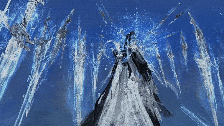 羽翼·剑来开天展示动画，剑翼展开，流光婉转，气势磅礴