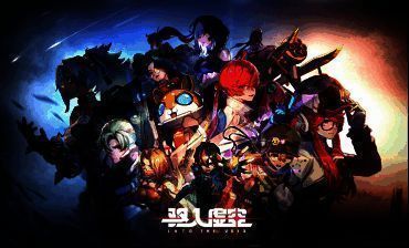 主角驾驶机甲在废土城市中疾驰,背景是崩裂的天空与悬浮的神秘建筑