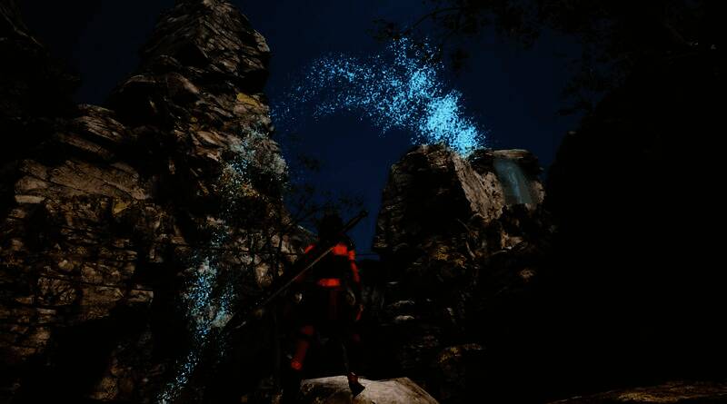 玩家在神庙内部发现隐藏宝箱，周围散落着古代金币与发光矿石，远处隐约可见巨型兽爪印