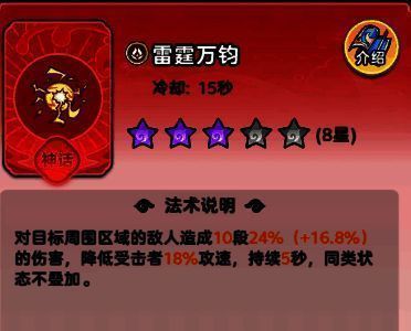 雷霆万钧技能释放画面，敌方角色动作明显变慢