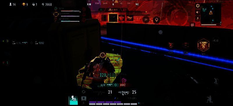 赞助箱刷新瞬间，玩家围绕箱子展开激烈争夺