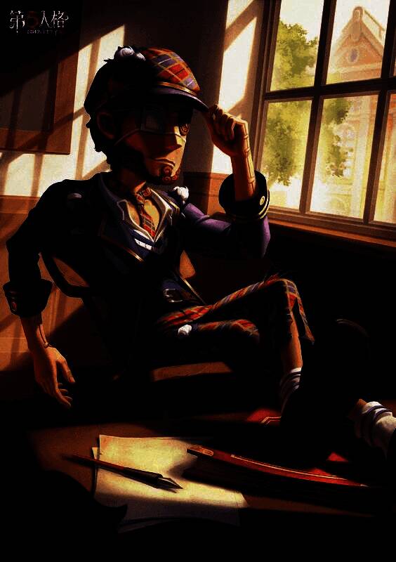 慈善家六便士宣传海报，阳光洒落在教室中，角色姿态悠闲，表情从容