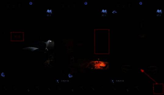 铁枝木偶放置在戏台上，木偶戏即将开始