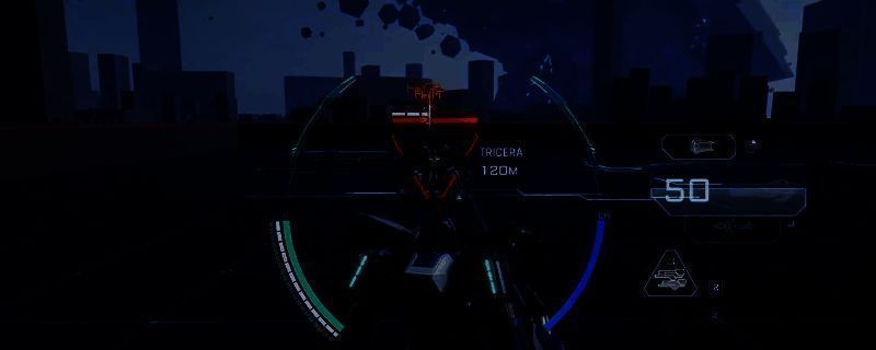 《解限机》中龙渊机甲展示图,机体呈流线型设计,肩部配备能量机炮,整体造型科技感十足