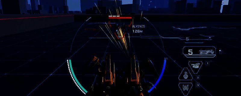 地狱火机甲蓄能分束炮发射瞬间，电光四射，能量波动强烈