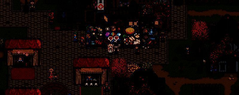 《星露谷物语》中锻造台的场景展示，背景为火山口，前方为神秘的锻造设施