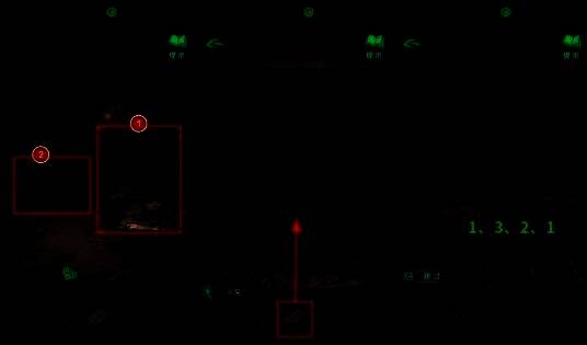 玩家操作风箱的场景,界面显示灶台与风箱,手柄被拉至不同标记位置