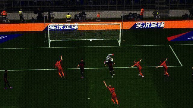 范巴斯滕凌空飞踢破门,动作极具观赏性