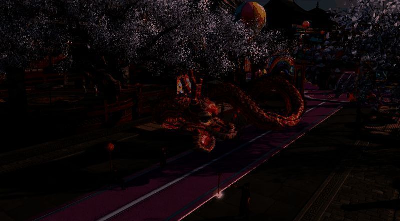 一夜鱼龙舞活动宣传图，背景为节日灯会与红包元素