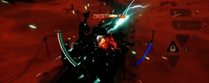 飞景机甲在战场中隐身突袭，身形若隐若现，周围环境昏暗，充满战术氛围