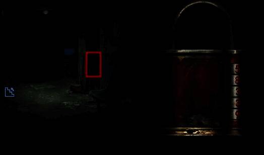 玩家在木门密码锁上输入58339成功开门