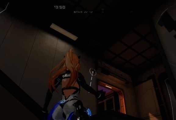 风曳镇A/B区河道连接处实景，两侧视野通透但易遭绕后偷袭