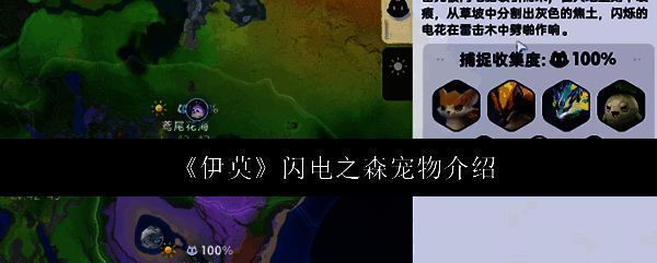 游戏主界面展示宠物捕捉系统，界面清新可爱，突出开放世界捉宠玩法