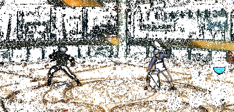 卡卡西使用神威虚化躲避攻击瞬间，身体泛起紫色空间涟漪