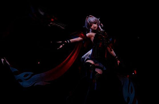 零真处于狂热状态下普攻特效展示，五团鬼火呈扇形散开，背景为战场地图