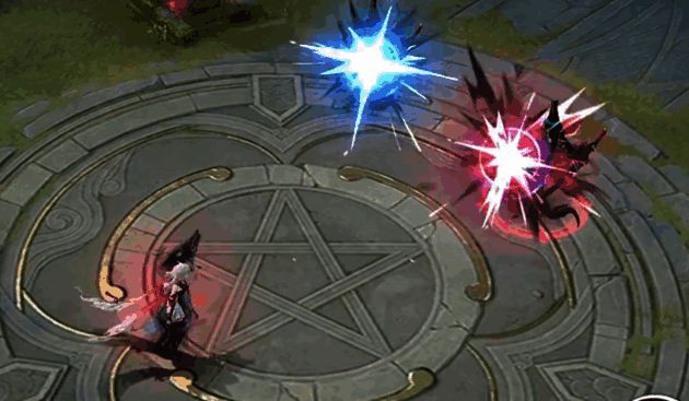 零真使用三技能飞跃墙体瞬间，狼头魂火在空中留下轨迹，身后是正在追击的敌方式神