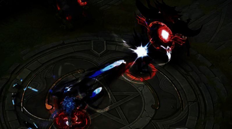 零真站在战场高地俯视敌军,双枪斜指地面,鬼火缭绕仿佛随时准备出击