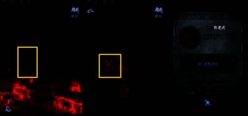 无头雕像成功复原后的完整形态,周围烛光摇曳营造紧张气氛