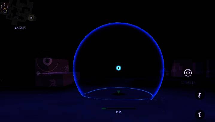 幽影开启大招准备传送，能量环绕全身，背景地图亮起多个可选落点