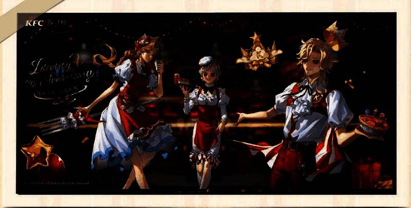 玩家排队参与快闪活动，队伍中多人手持联动周边与手机自拍