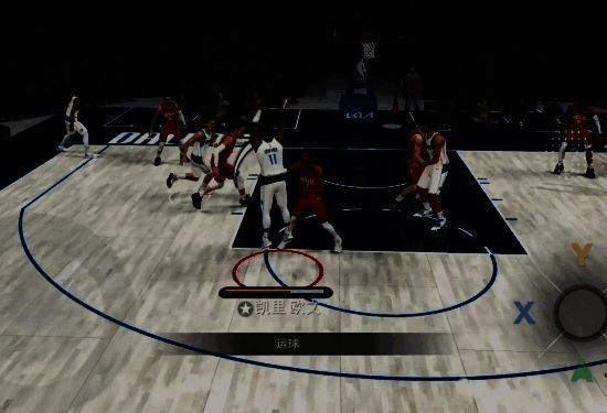 球员持球突破瞬间特写,表情专注,肌肉线条清晰,背景观众席模糊但氛围热烈