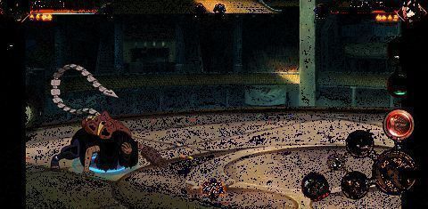 蝎施展切换技瞬间后撤并更换傀儡，动作流畅且带有无敌效果