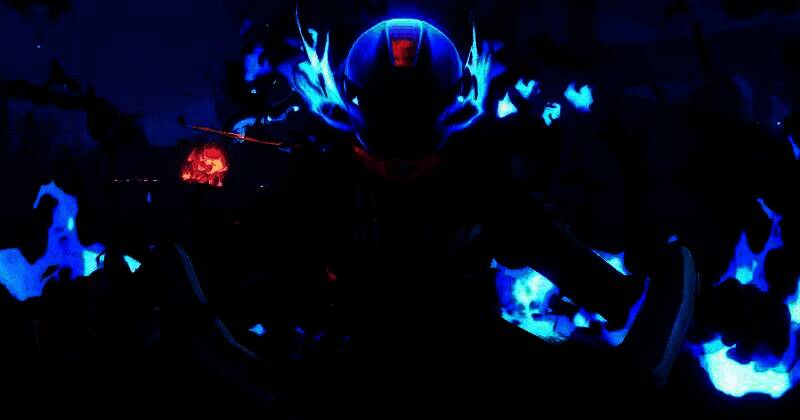 地面上漂浮着一朵散发红光的神秘花朵，玩家角色正冲刺向前准备拾取，远处BOSS也朝同一方向移动