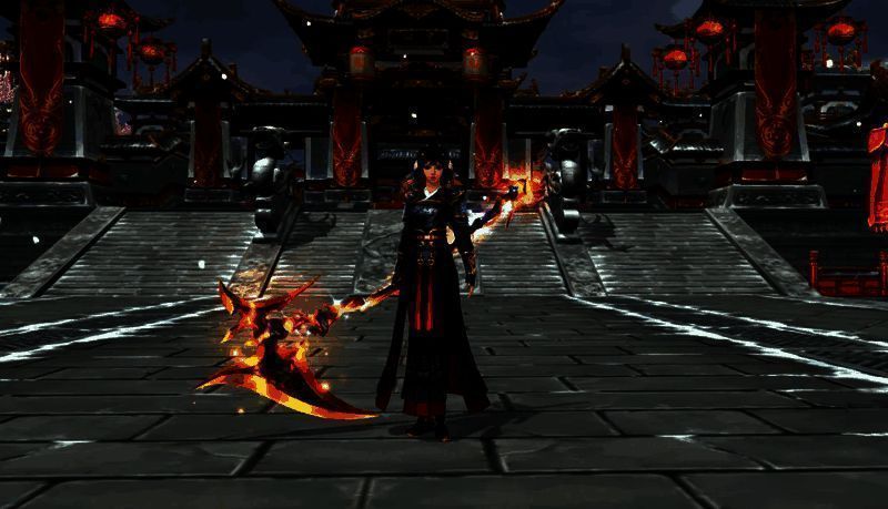 龙焰腾霄与赤龙破军幻化对比图，火焰与雷电特效交织