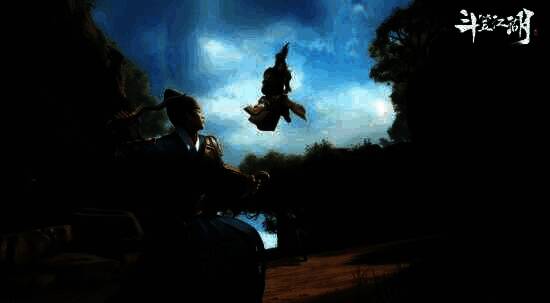 《斗笠江湖》主界面展示,古风建筑与江湖侠客交相辉映,营造浓厚武侠氛围