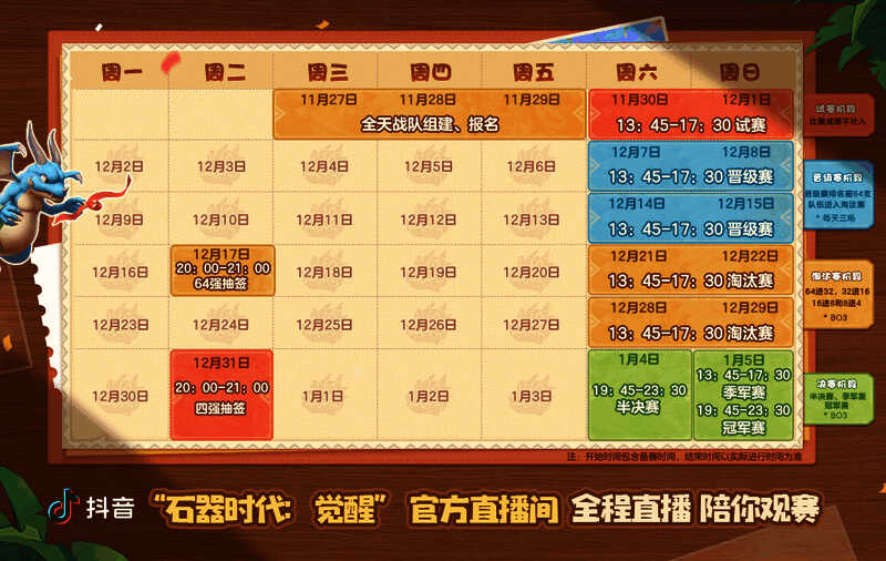 比赛现场画面截图,四支战队名称在大屏幕轮播,选手专注操作,氛围紧张激烈