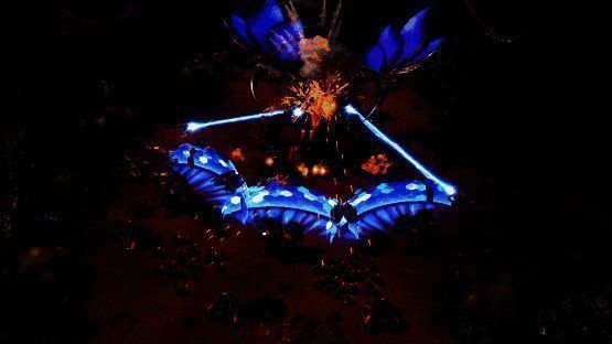 多支机甲部队在战场上实时移动交火，玩家手指在屏幕滑动指挥走位，战斗激烈