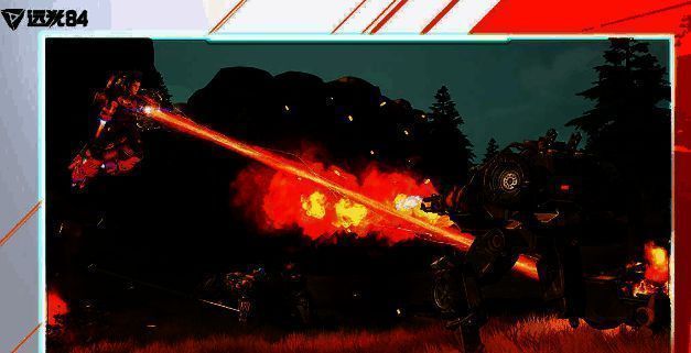 蜘蛛战车在复杂地形中跳跃前进，四足灵活展开，轻松跨越障碍物