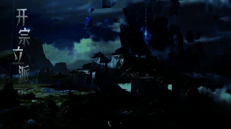 玩家占领圣城后的场景，城墙上飘扬宗门旗帜，空中浮现‘圣主’称号，万人朝拜