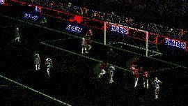 安布罗西尼后插上射门动画，接应传中后一脚劲射破门