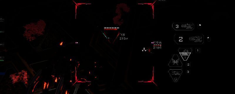 《解限机》中卢米纳尔机甲在战场中释放无人机的战斗画面，机体悬浮于空中，周围有能量光效与小型无人机环绕