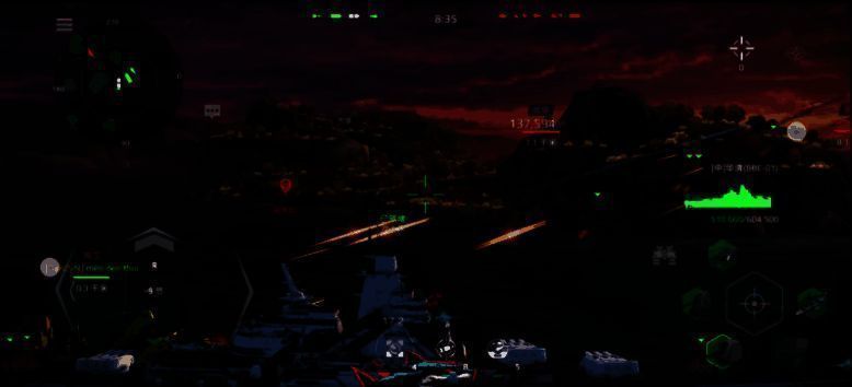 华清号防空系统启动画面，激光束密集扫射空中目标，拦截敌方导弹