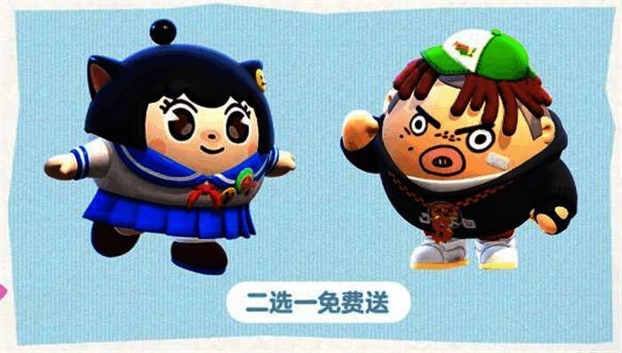 淘气妹妹与饶舌小子立绘对比图，左侧女孩扎双马尾手持水枪，右侧男孩戴耳机跳街舞，画面充满动感与童趣