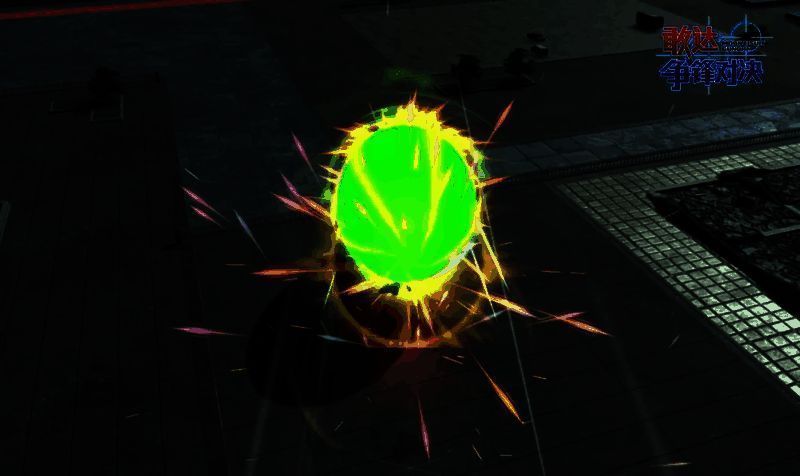 霸王电影弹发动，机体高速突进，周身环绕防护光效