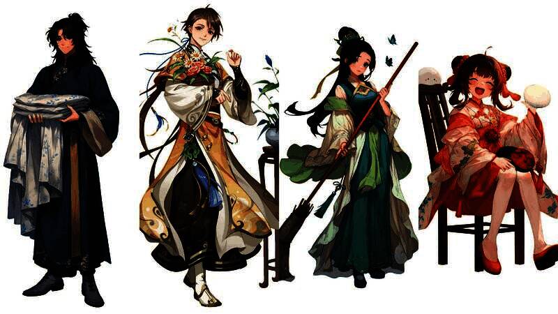 新船员集体亮相宣传图，多位风格迥异的角色站成一排，有古风少女、憨厚大叔、神秘忍者等，氛围热闹